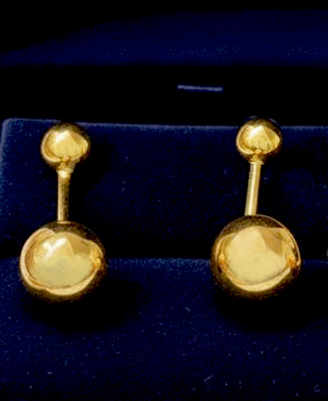 Electroform Dangling Ball Earrings