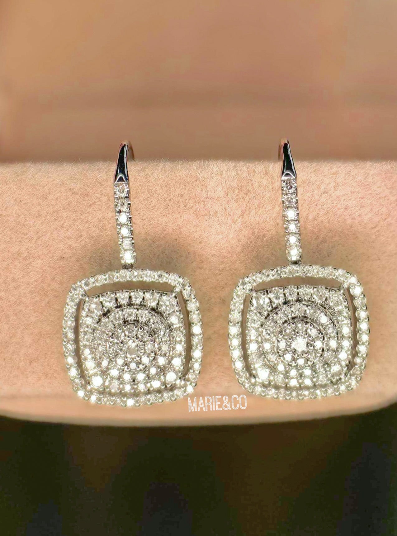 Elegant Square Dangling Earrings