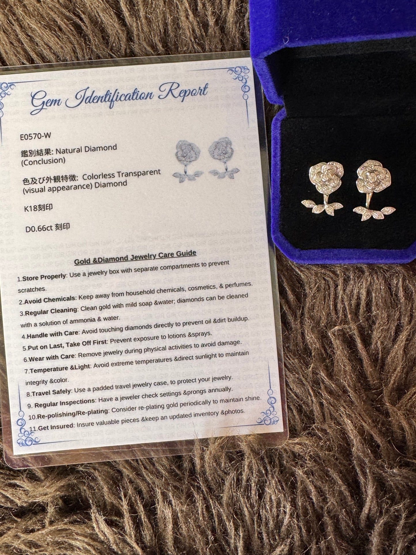 rose earrings manyways 50% payment