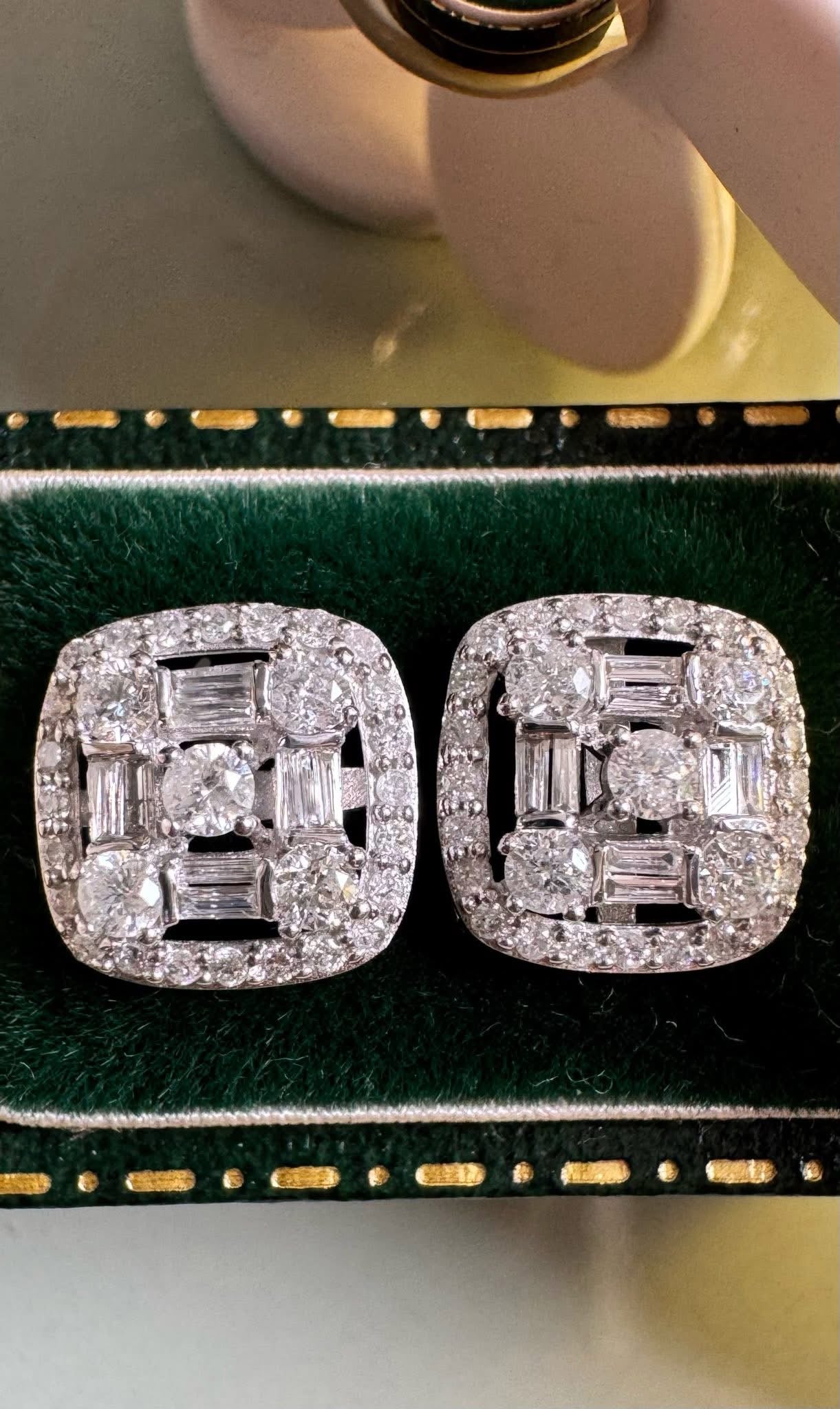 Elegant Square Halo Set