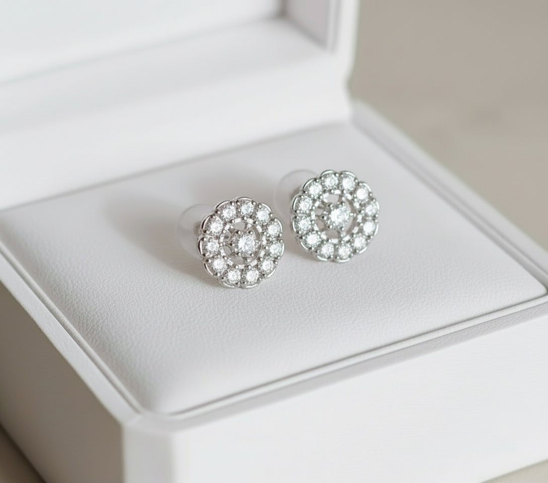 Round lace Earrings