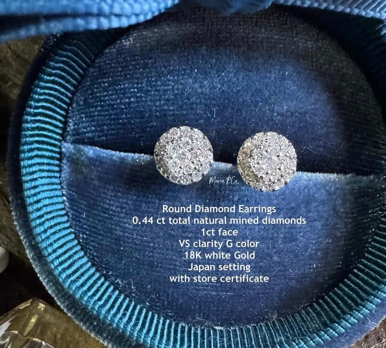 Round Diamond Earrings