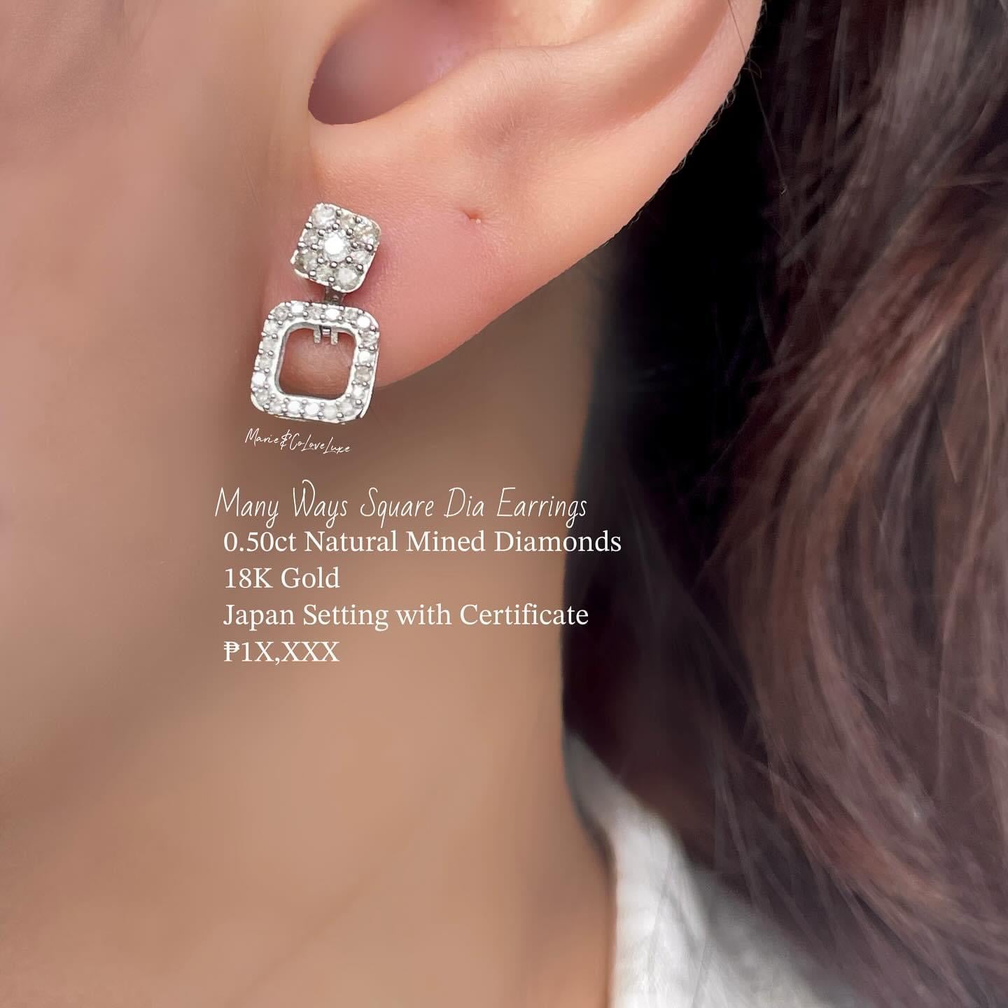 Cushion Many Ways Earrings