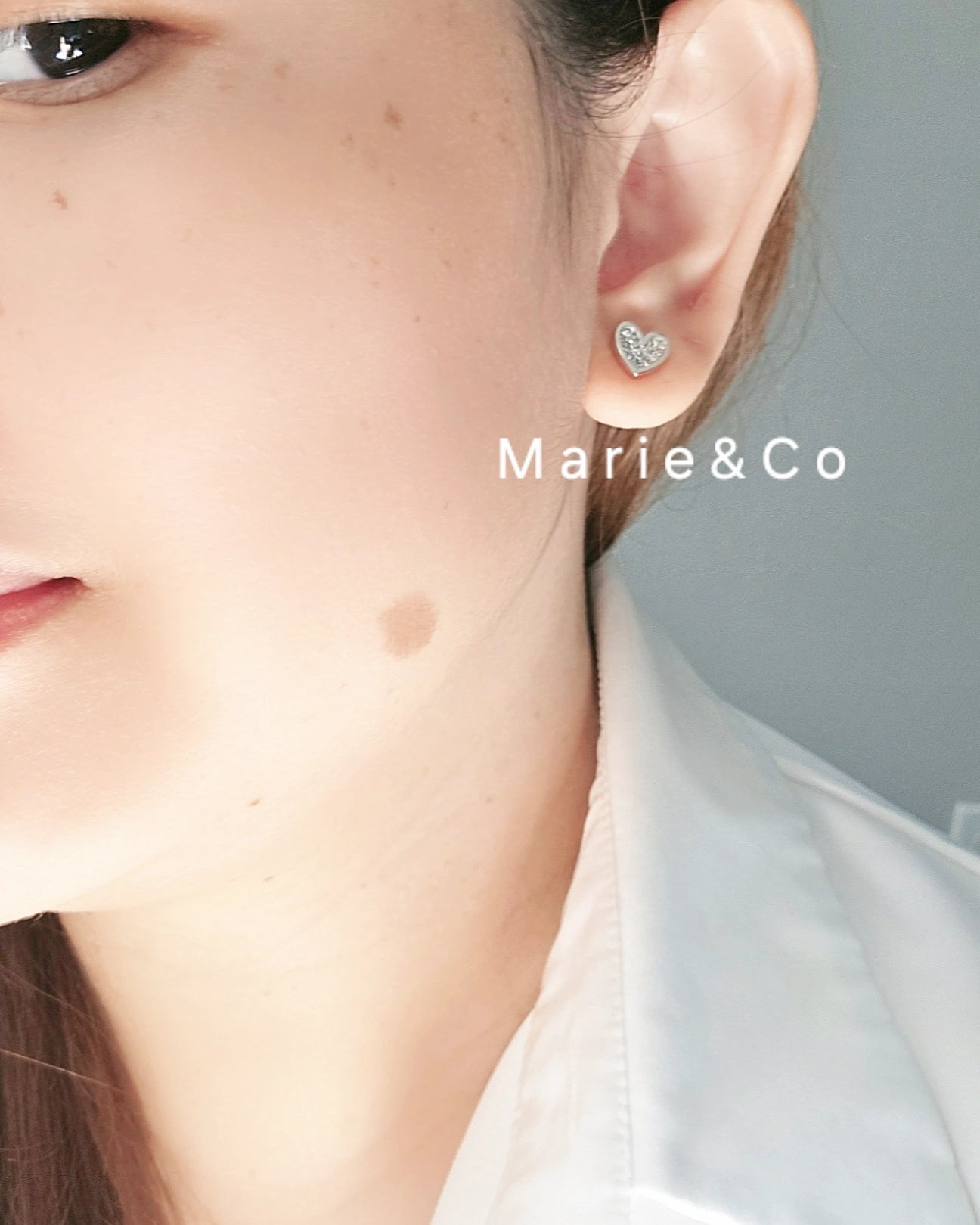 Heart diamond Earrings