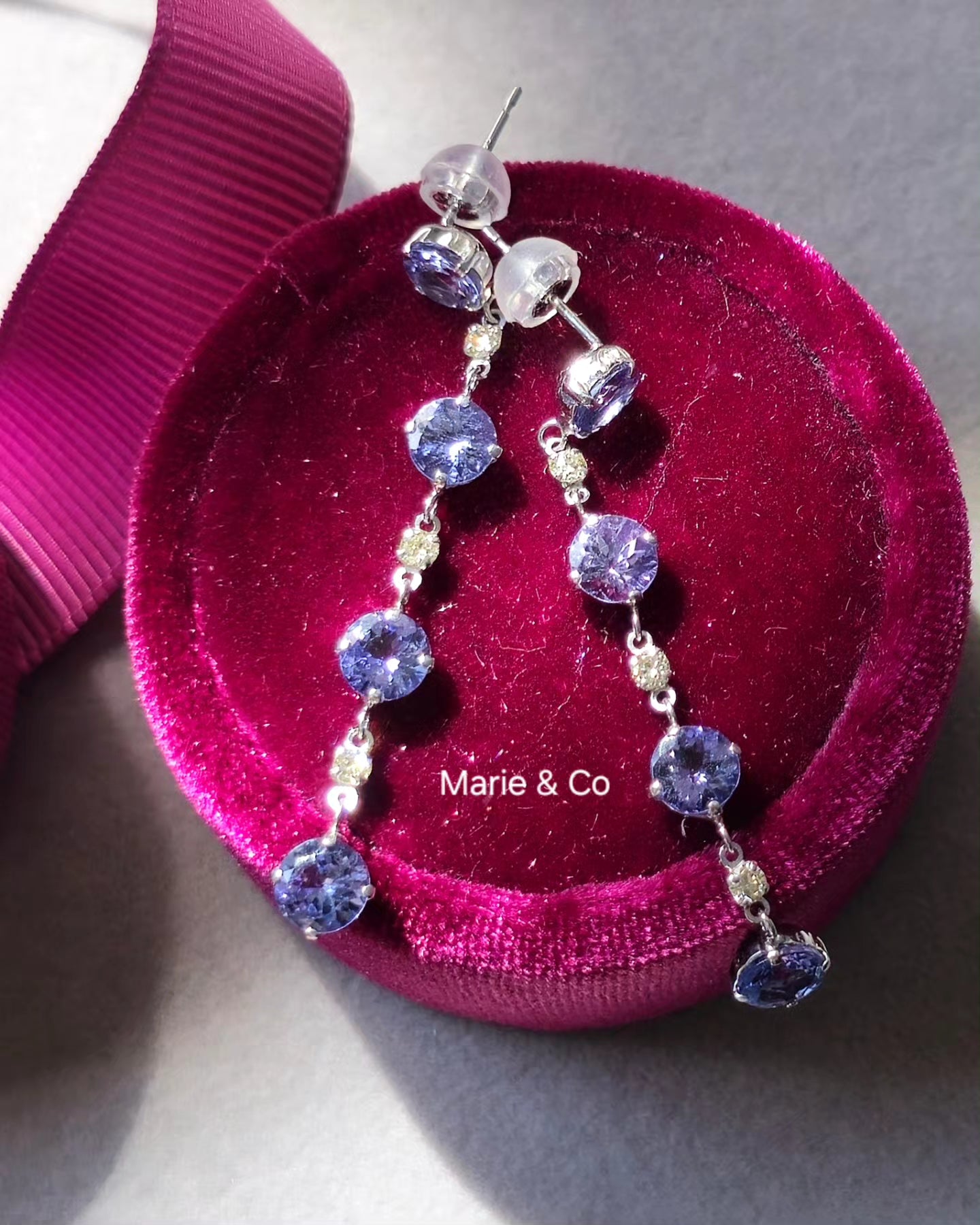 Tanzanite with Diamond Earrings