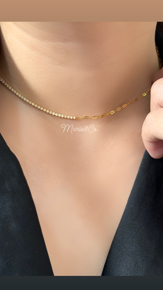 Tennis Clip Necklace