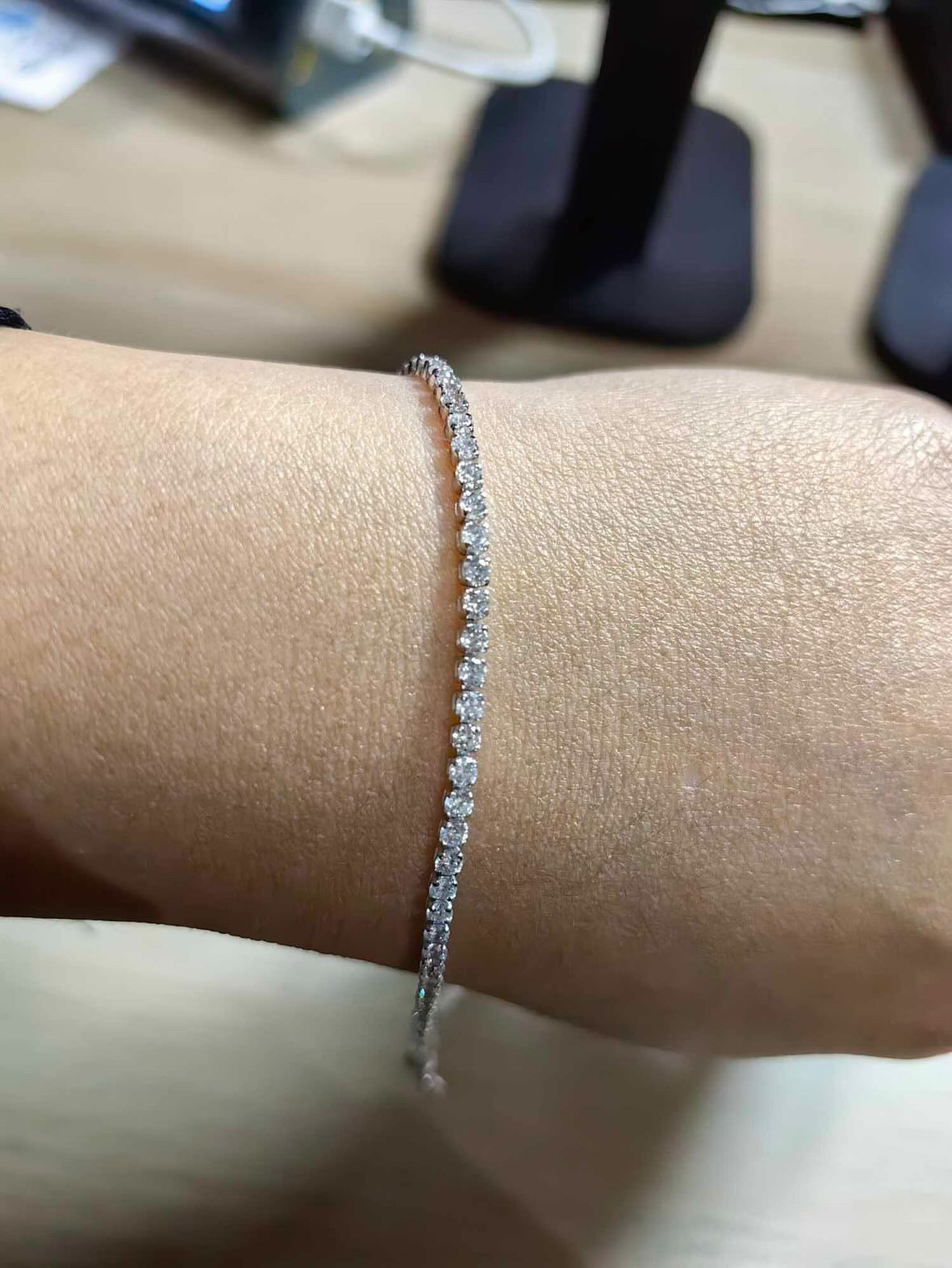2ct tennis bracelet vs clarity gh color