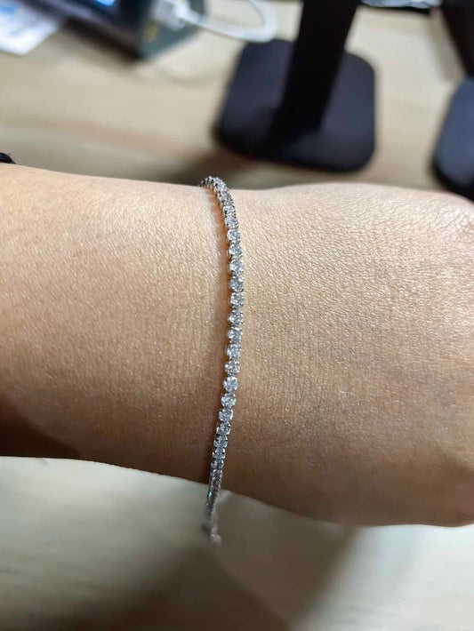 2ct tennis bracelet vs clarity gh color