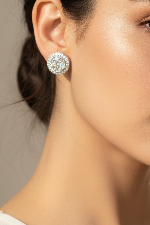 8ct face earrings 18K gold