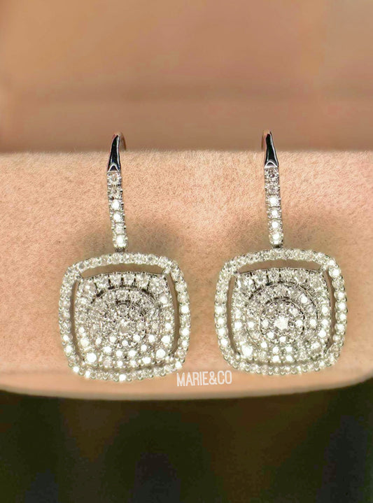Elegant Square Dangling Earrings