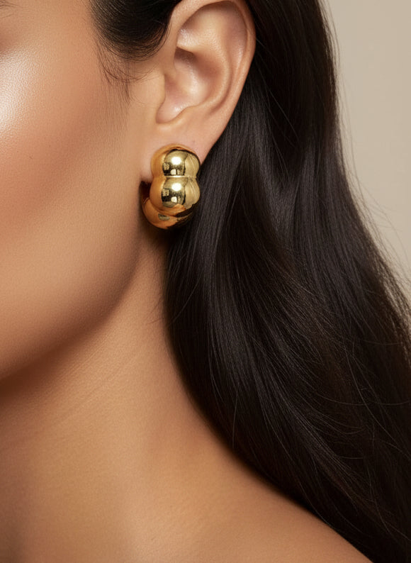 Electroform Earrings 18k 2Tone