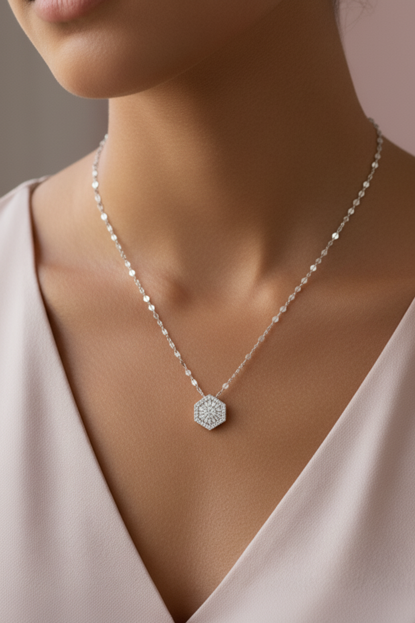 Hexagon Necklace