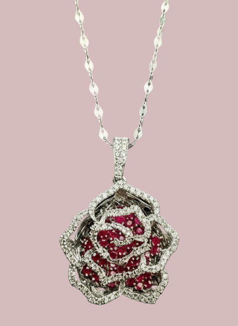 3D Rose Necklace