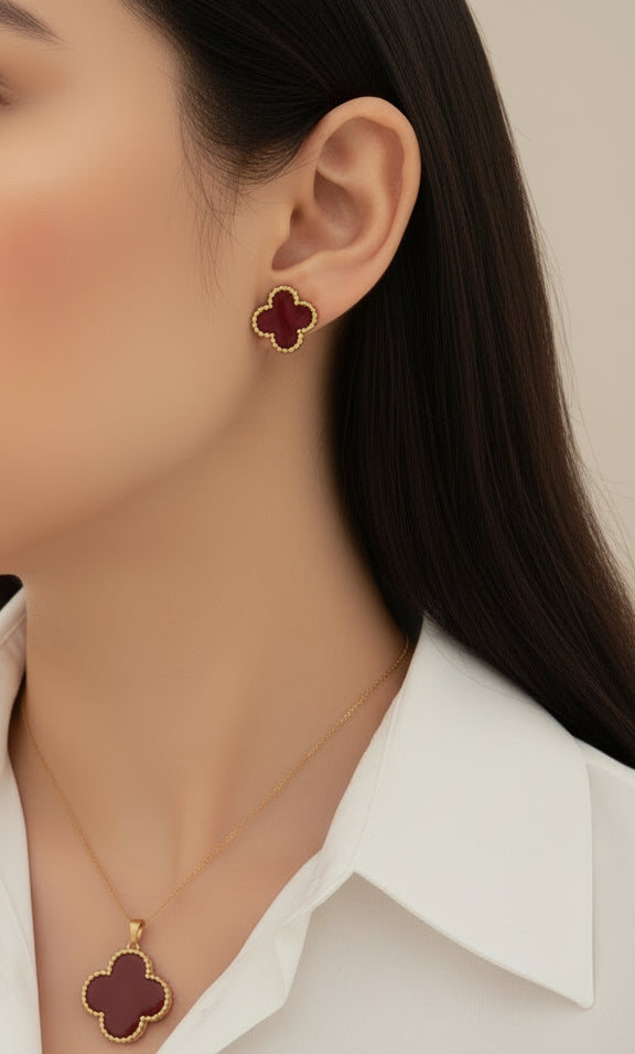 Clover Earrings and Pendant