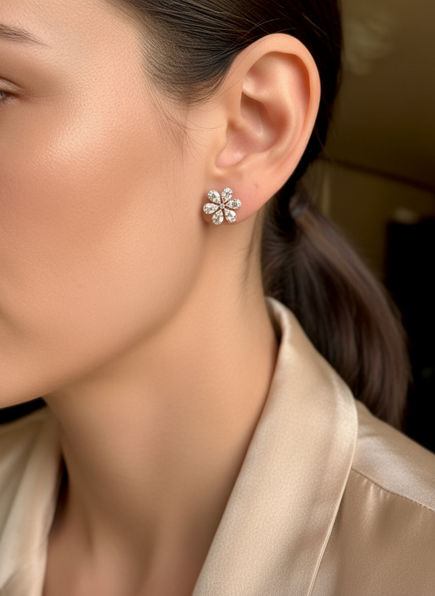 3 Way Flower Earrings