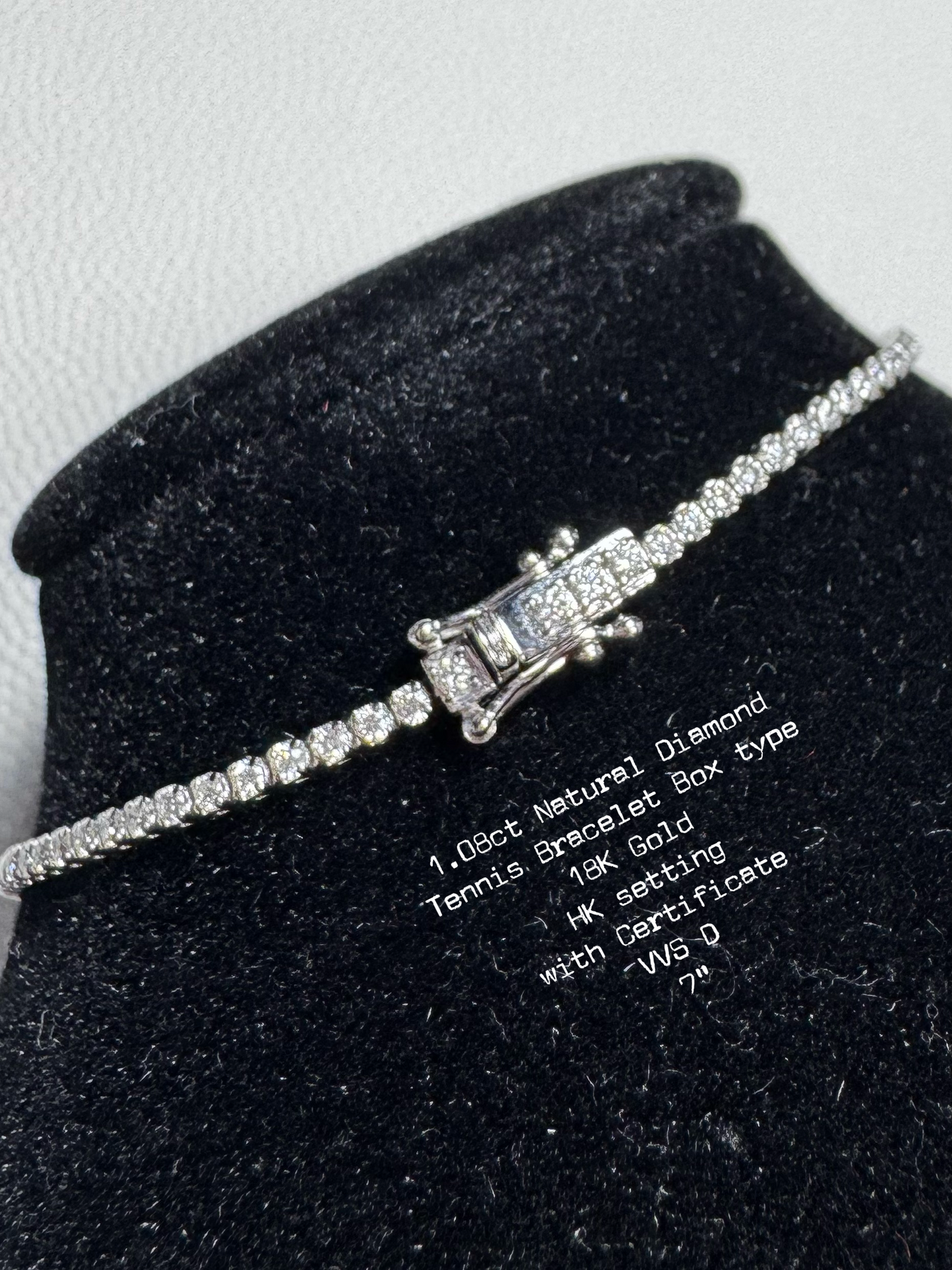 Tennis Bracelet 1ct box type