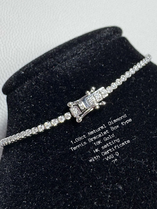 Tennis Bracelet 1ct box type
