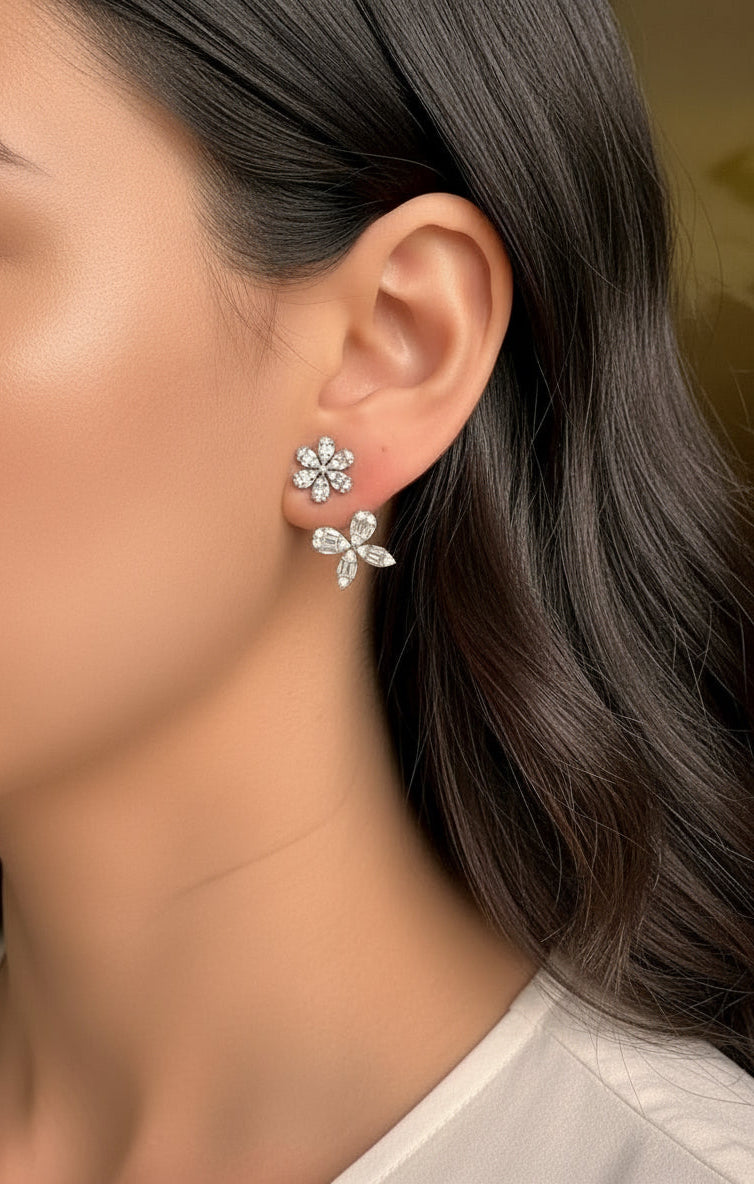 3 Way Flower Earrings