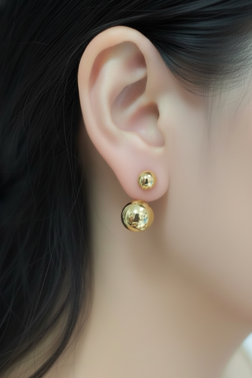 Electroform Dangling Ball Earrings