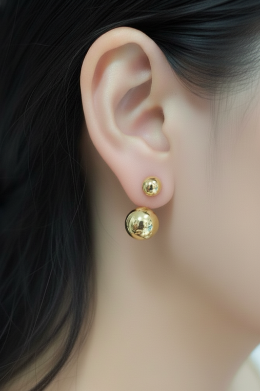 Electroform Dangling Ball Earrings