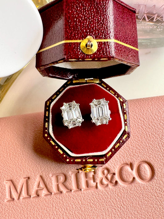 Pie Cut  Earrings