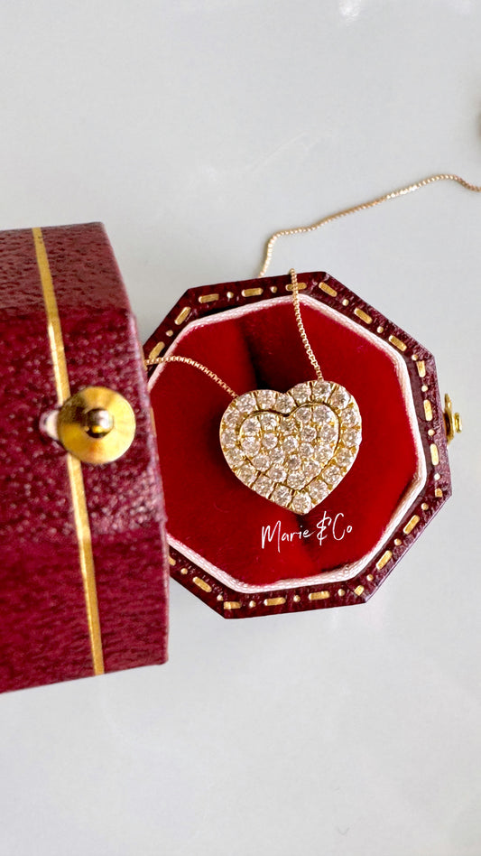 Many ways heart necklace