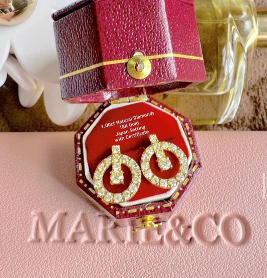 stylish round earrings