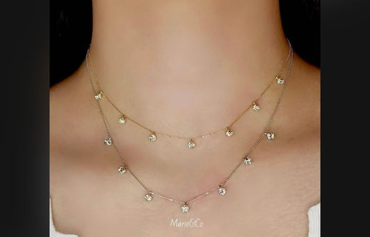 station necklace 1ct