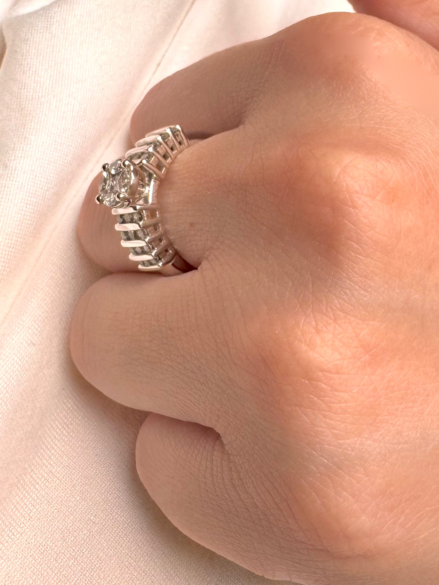 Marquise & Princess cut Bridal Ring