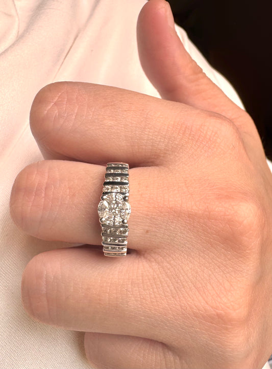 Marquise & Princess cut Bridal Ring