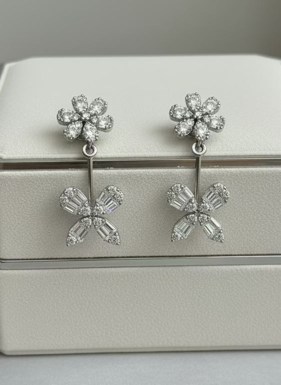 3 Way Flower Earrings