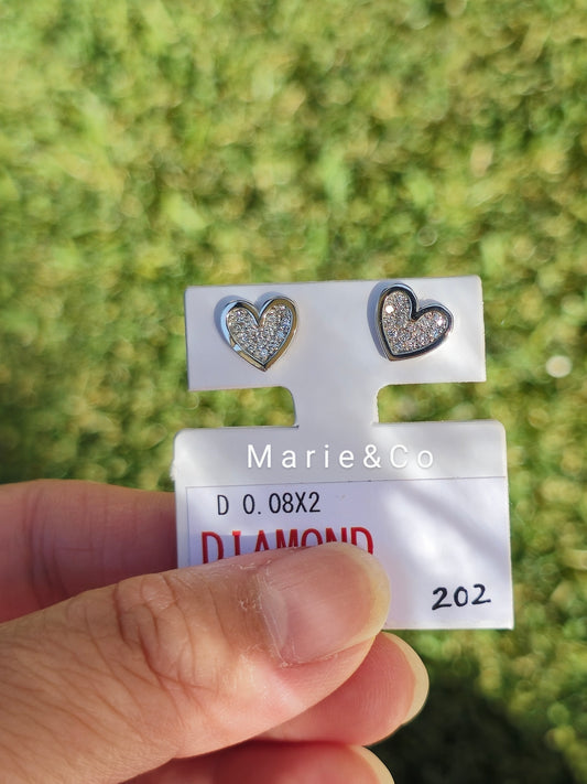 Heart diamond Earrings